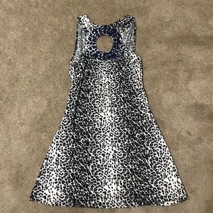 Cache cheetah print short dress